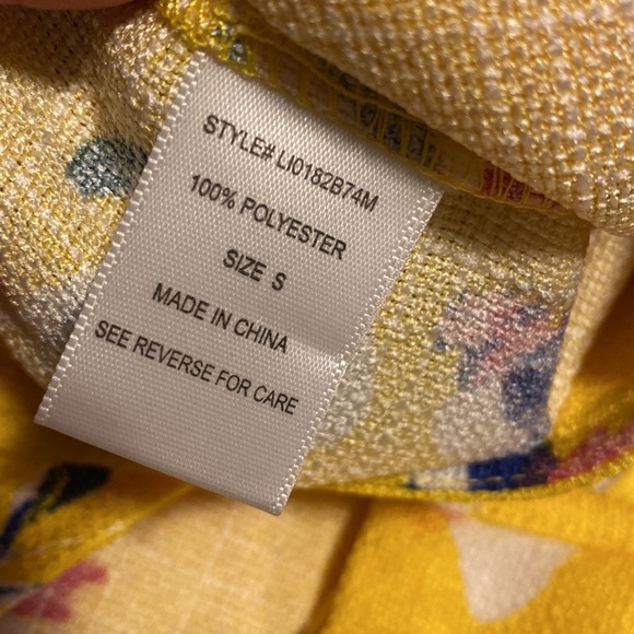 Yellow Floral Skirt! Size Small! NWT! - Picture 8 of 8